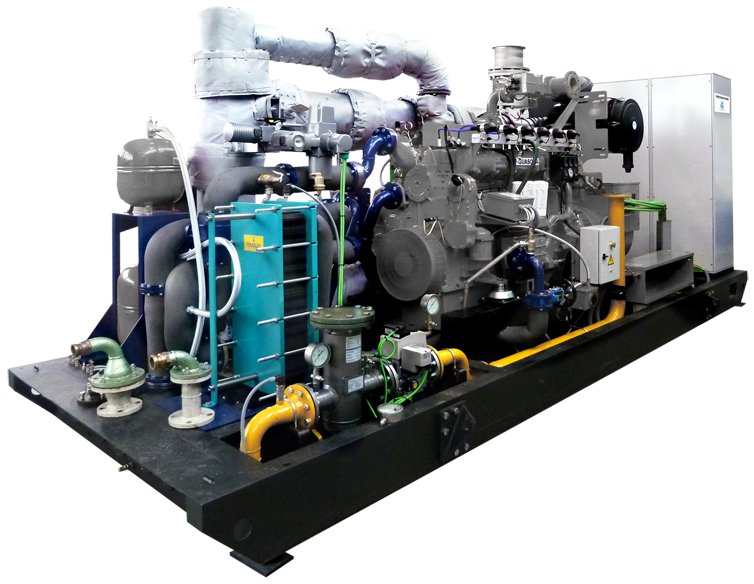 Блочное исполнение ГПУ и системы утилизации на единой раме